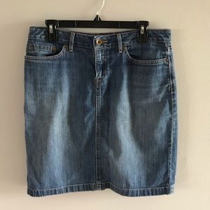 LL Bean Jean skirt